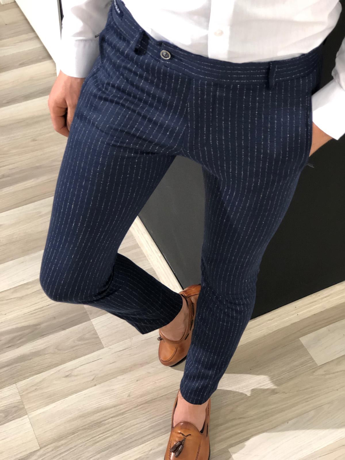 Buy online Navy Blue Striped Full Length Track Pant from Sports Wear for  Men by V-mart for ₹570 at 5% off | 2024 Limeroad.com